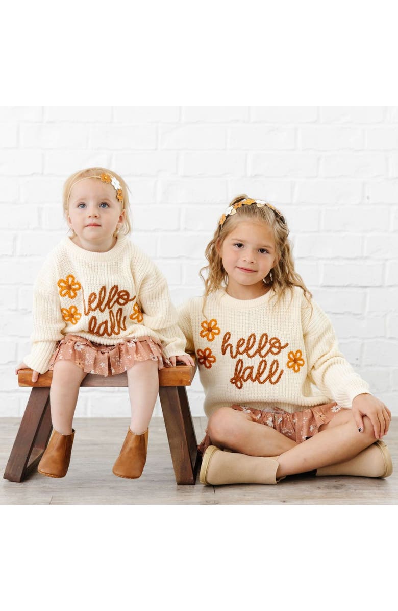 Sweet Wink Hello Fall Knit Sweater, Alternate, color, Natural