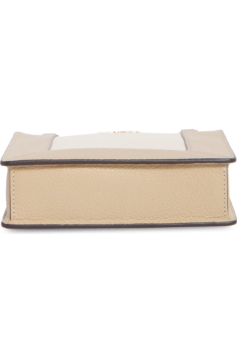 Kate Spade New York lena colorblocked pebbled leather mini tote bag, Alternate, color, Light Sand Multi