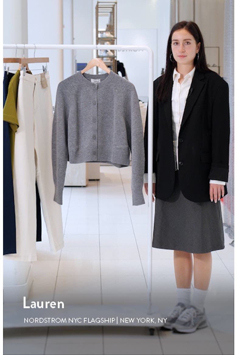 Crop Wool Cardigan video