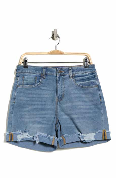 Vigoss Rolled Cuff High Waist Denim Shorts