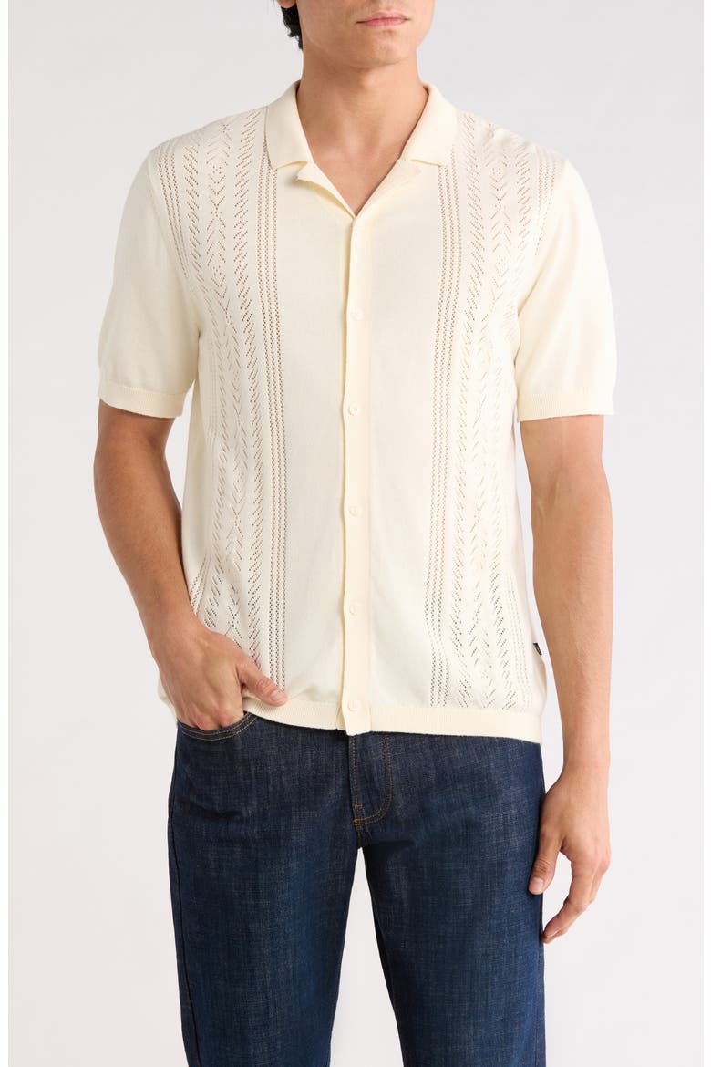 Cutout Knit Sweater, Main, color, CREAM