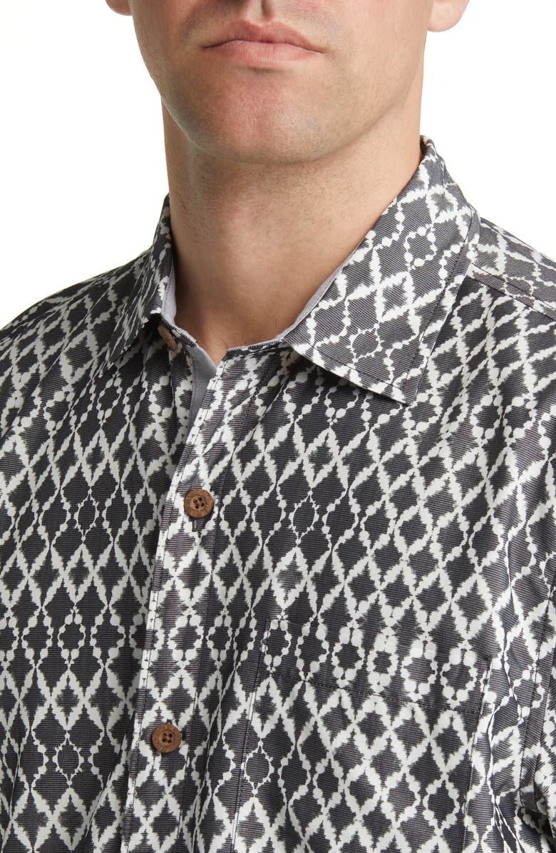 Tommy Bahama Mojito Bay Shibori Shores Short Sleeve Button-Up Shirt, Alternate, color,