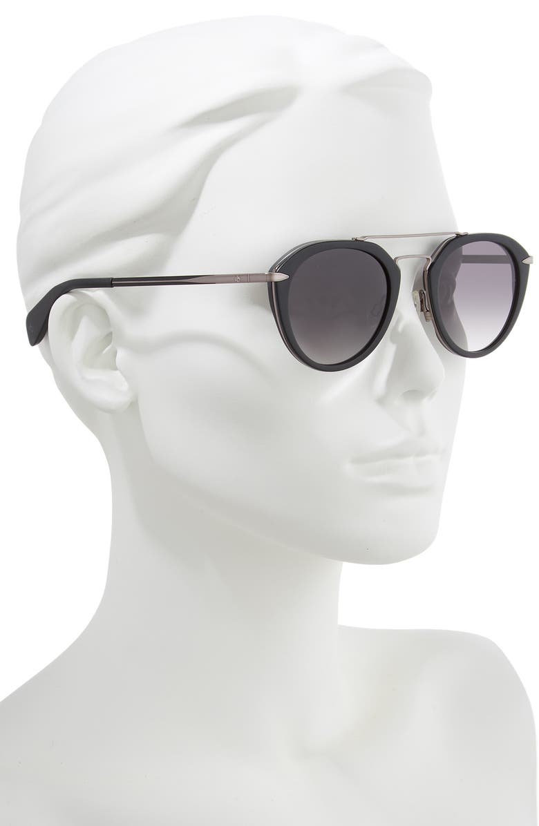rag & bone 49mm Round Sunglasses, Alternate, color,