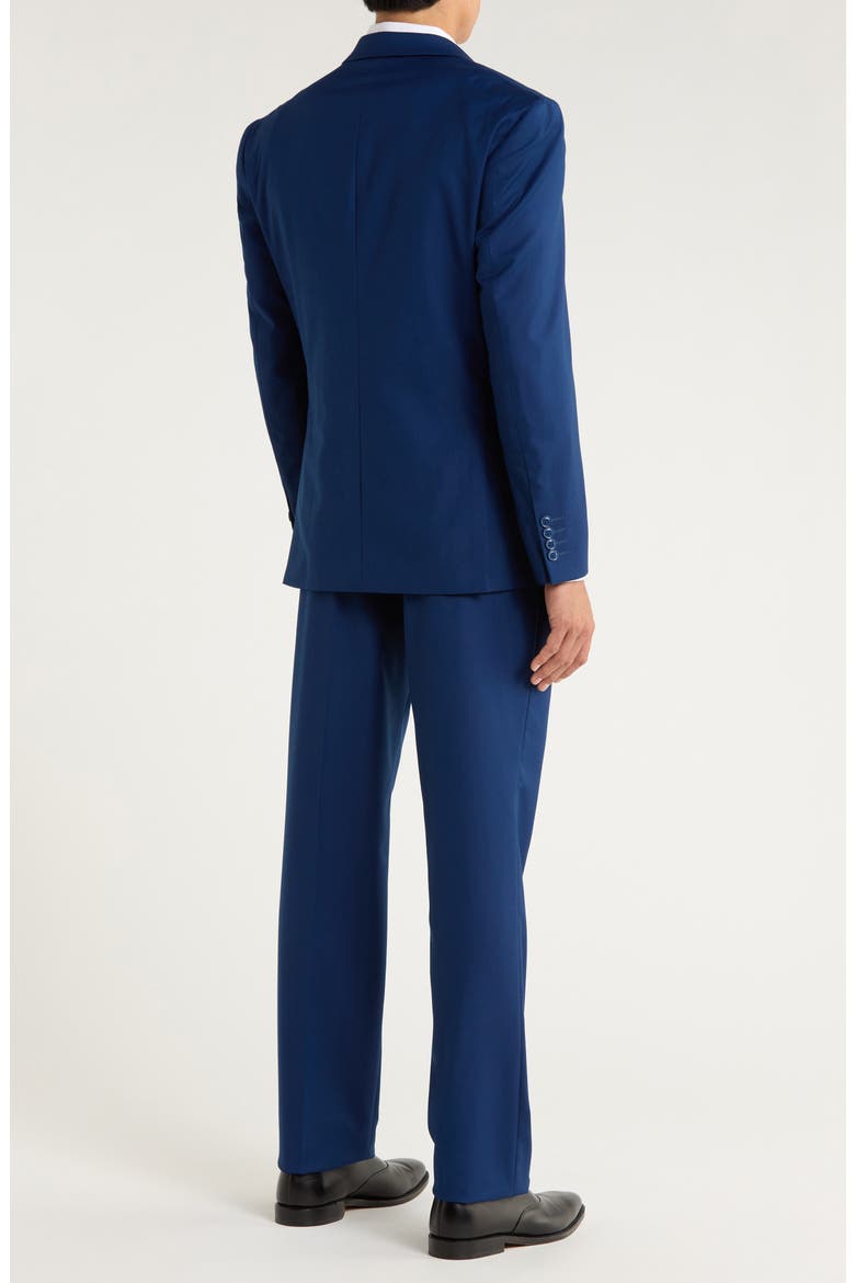 Indigo Mélange 3-Piece Suit, Alternate, color, INDIGO