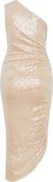 City Chic Violeta Sequin One Shoulder Dress