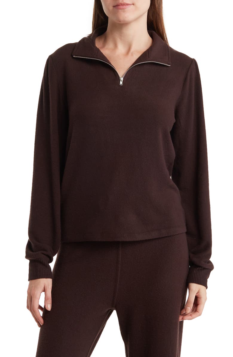 THEO AND SPENCE Long Sleeve 1/4 Zip Pullover, Main, color,