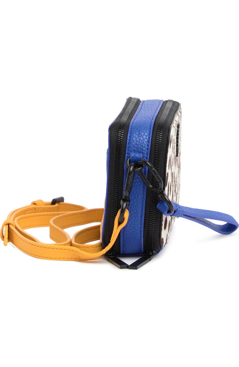 Thacker Ronnie Genuine Calf Hair & Leather Crossbody Bag, Alternate, color,