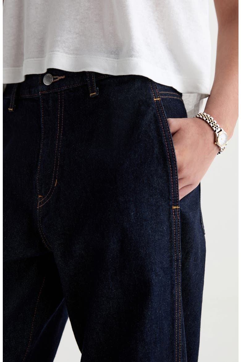 Mercer Cuffed High Waist Barrel Jeans, Alternate, color, SQUAW VALLEY