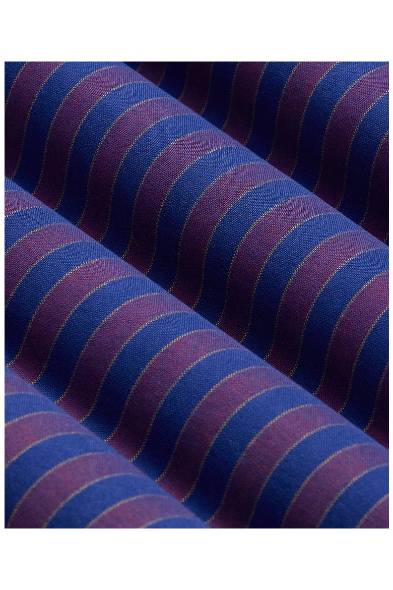 Friday Stripe Cotton Oxford Cloth Button-Down Shirt, Alternate, color, BURGUNDY STRIPE