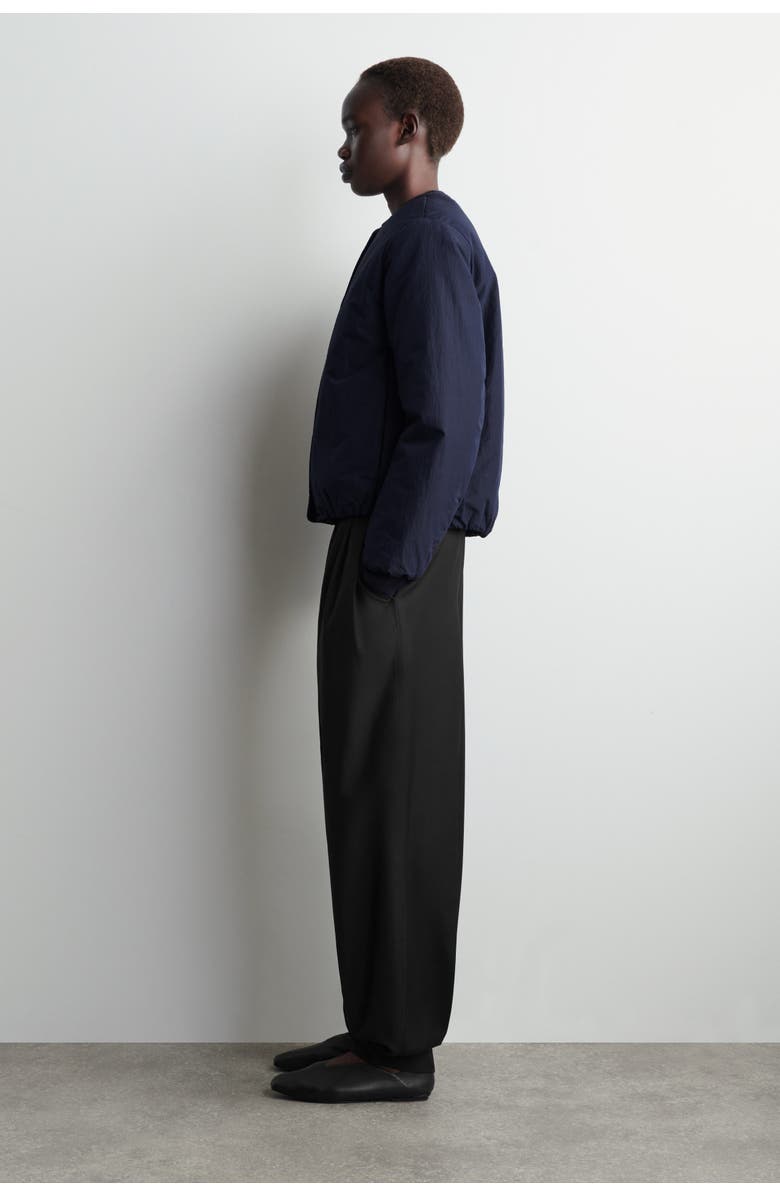 COS Padded Cotton Liner Jacket, Alternate, color, Navy