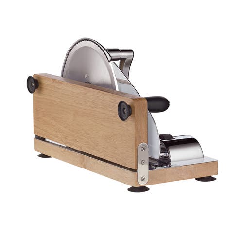 Zassenhaus Vintage Bread Slicer, Hand Crank Home Bread Slicer, 11.75" X 8", Chrome In Silver