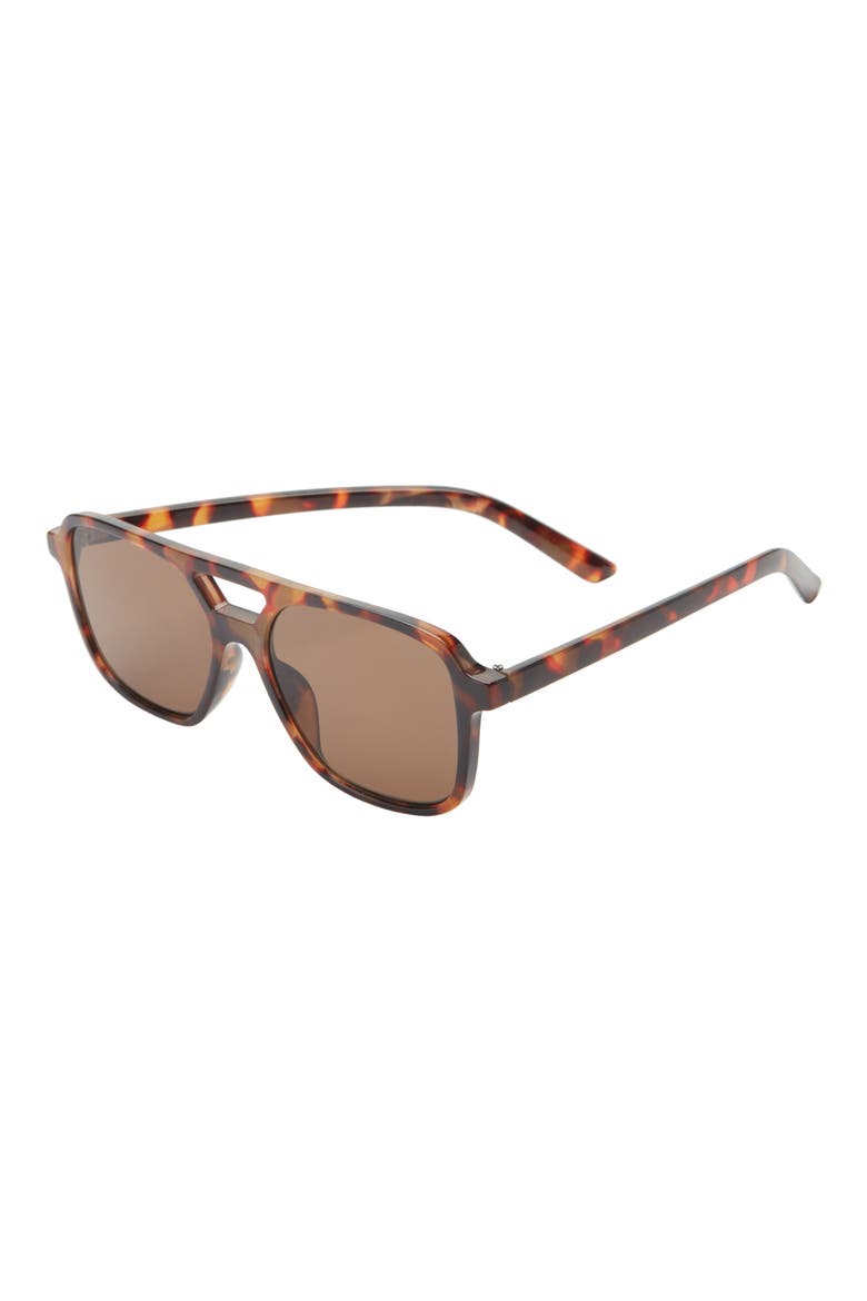 Aviator Sunglasses, Alternate, color, BROWN TORTOISE