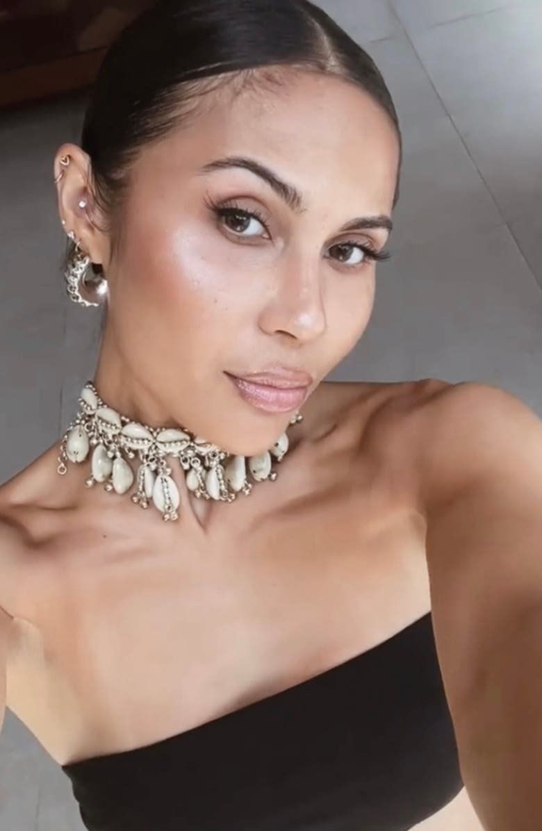 Child of Wild Lakshmi Shell Choker, Alternate, color, Silver