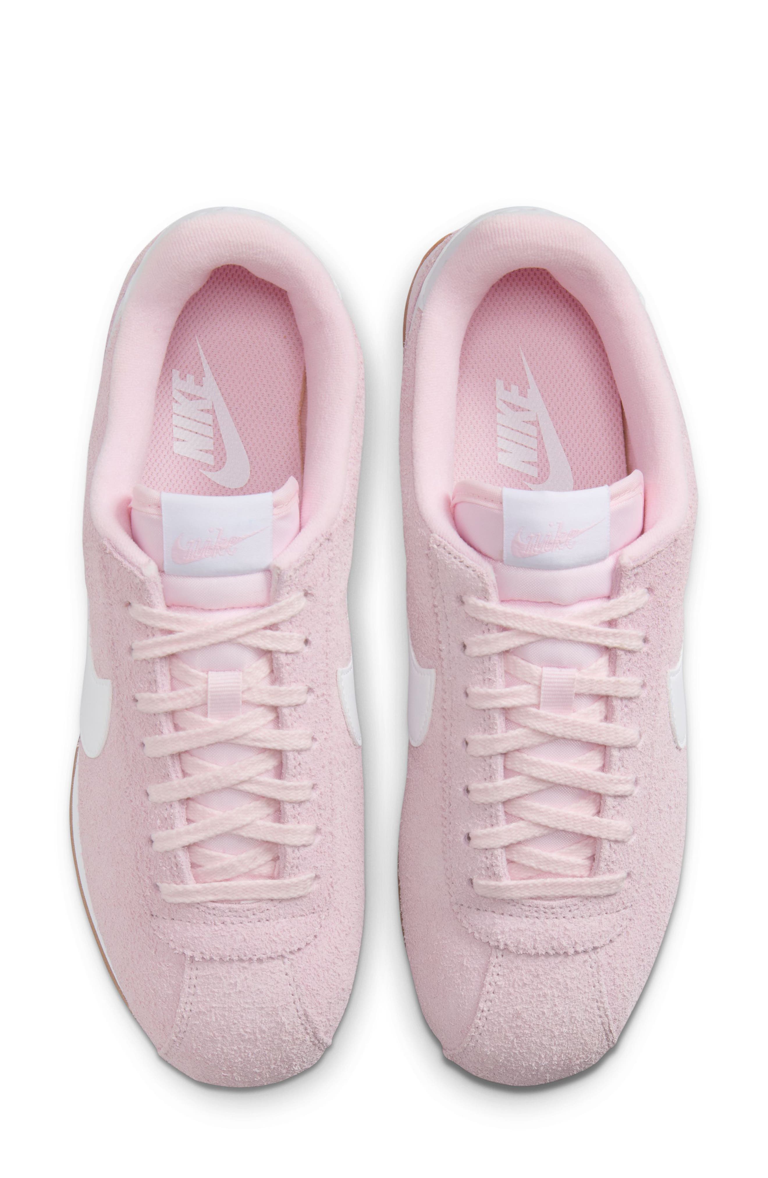 Nike Cortez Vintage Sneaker, Alternate, color, Pink/ White/ Brown