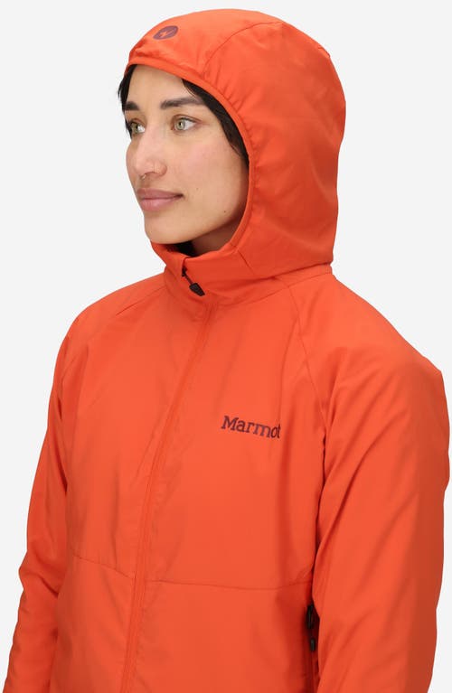 Marmot Aerothermal Hooded Jacket In Orange