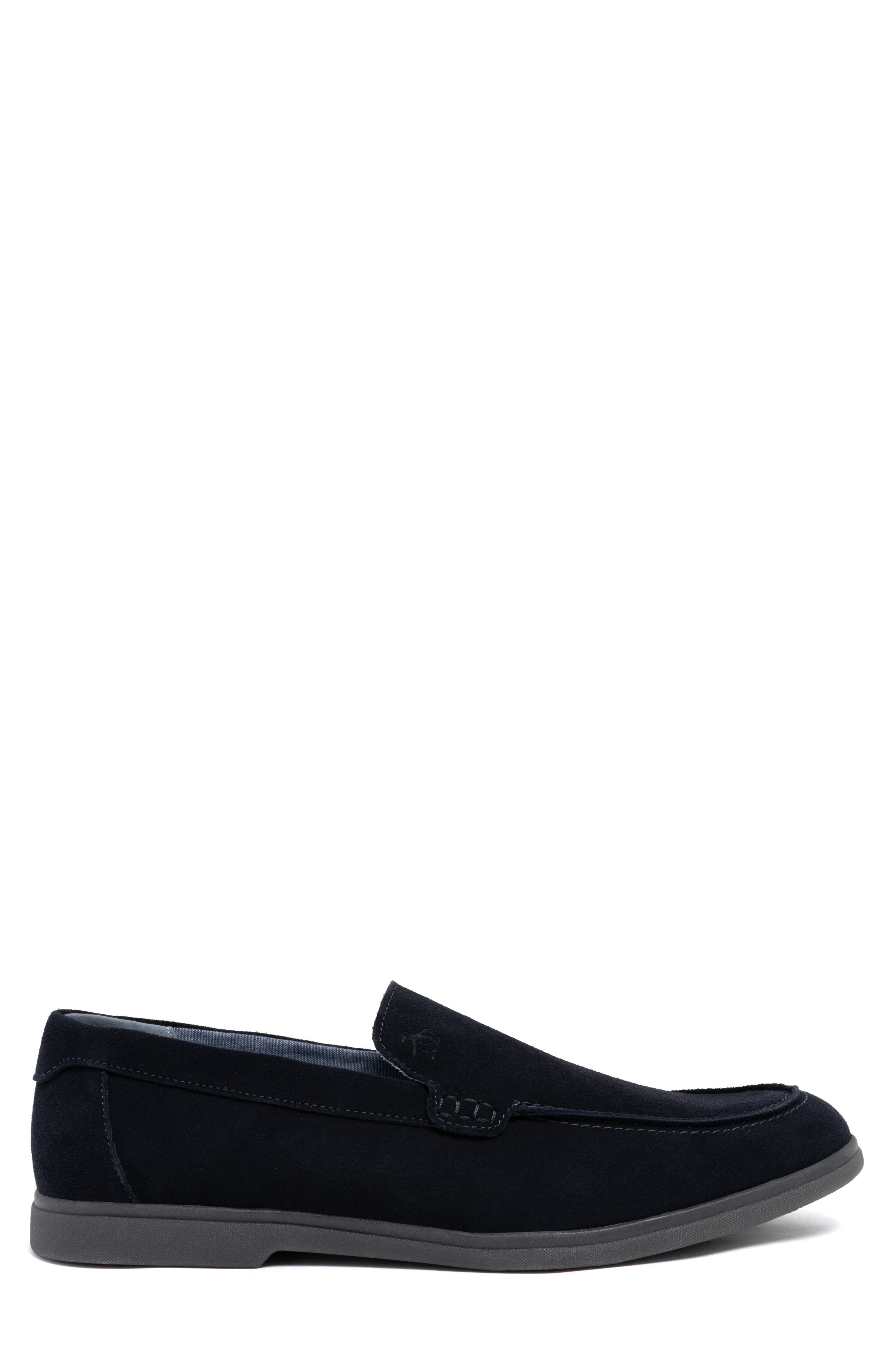 Rayne Leather Loafer, Alternate, color, NAVY