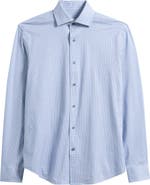 Bugatchi Devon OoohCotton® Geo Print Button-Up Shirt