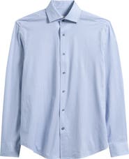 Bugatchi Devon OoohCotton® Geo Print Button-Up Shirt