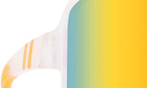 Blenders Eyewear Eclipse 133mm Polarized Shield Sunglasses In Orange