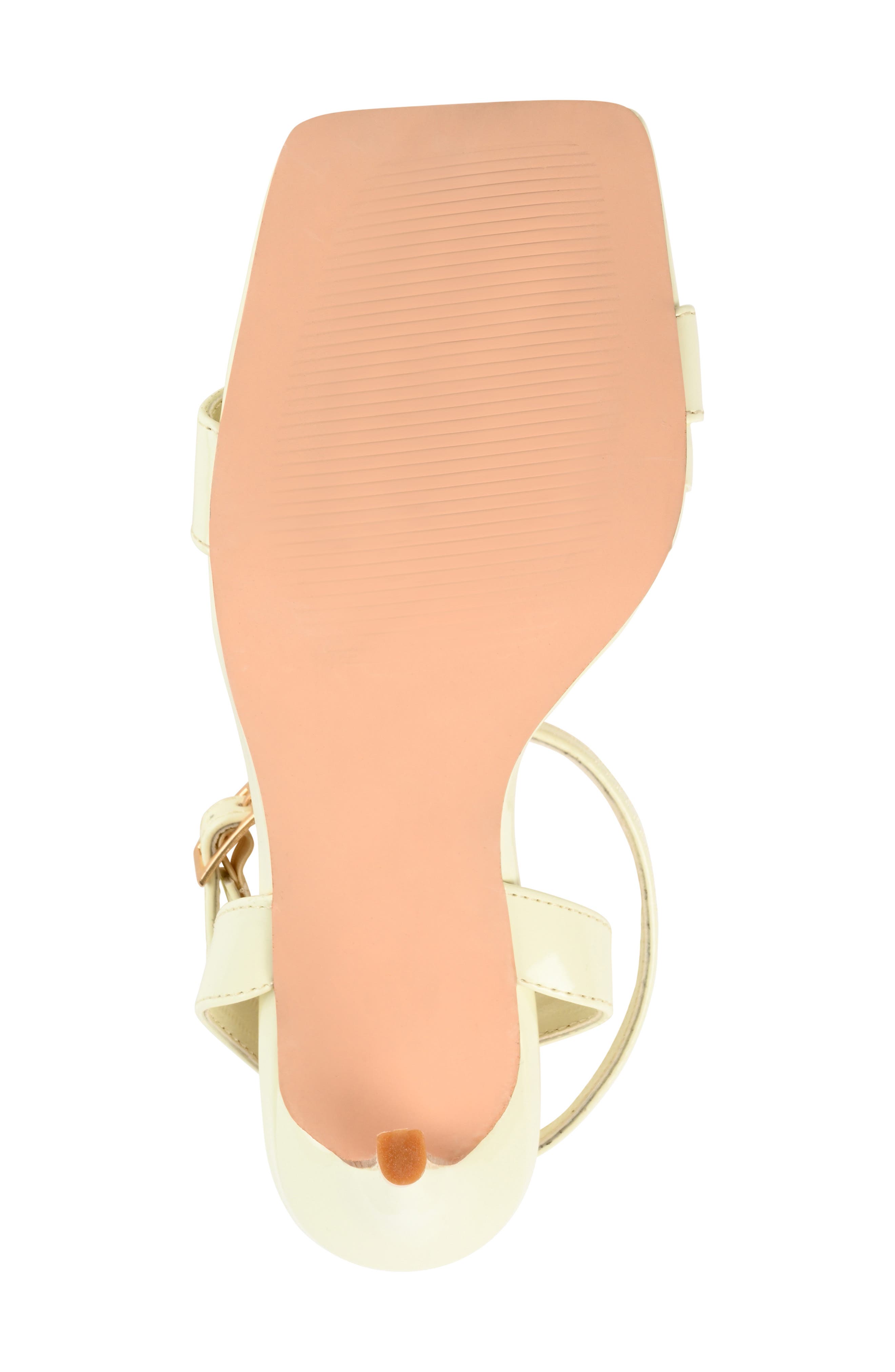 Journee Collection Dorian Ankle Strap Stiletto Sandal, Alternate, color, Off White