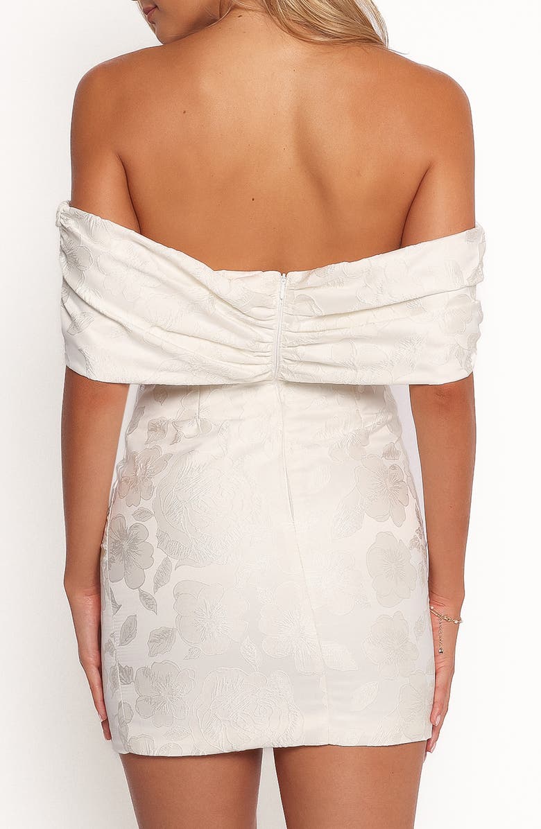 Petal & Pup Kaeli Floral Jacquard Minidress, Alternate, color, White