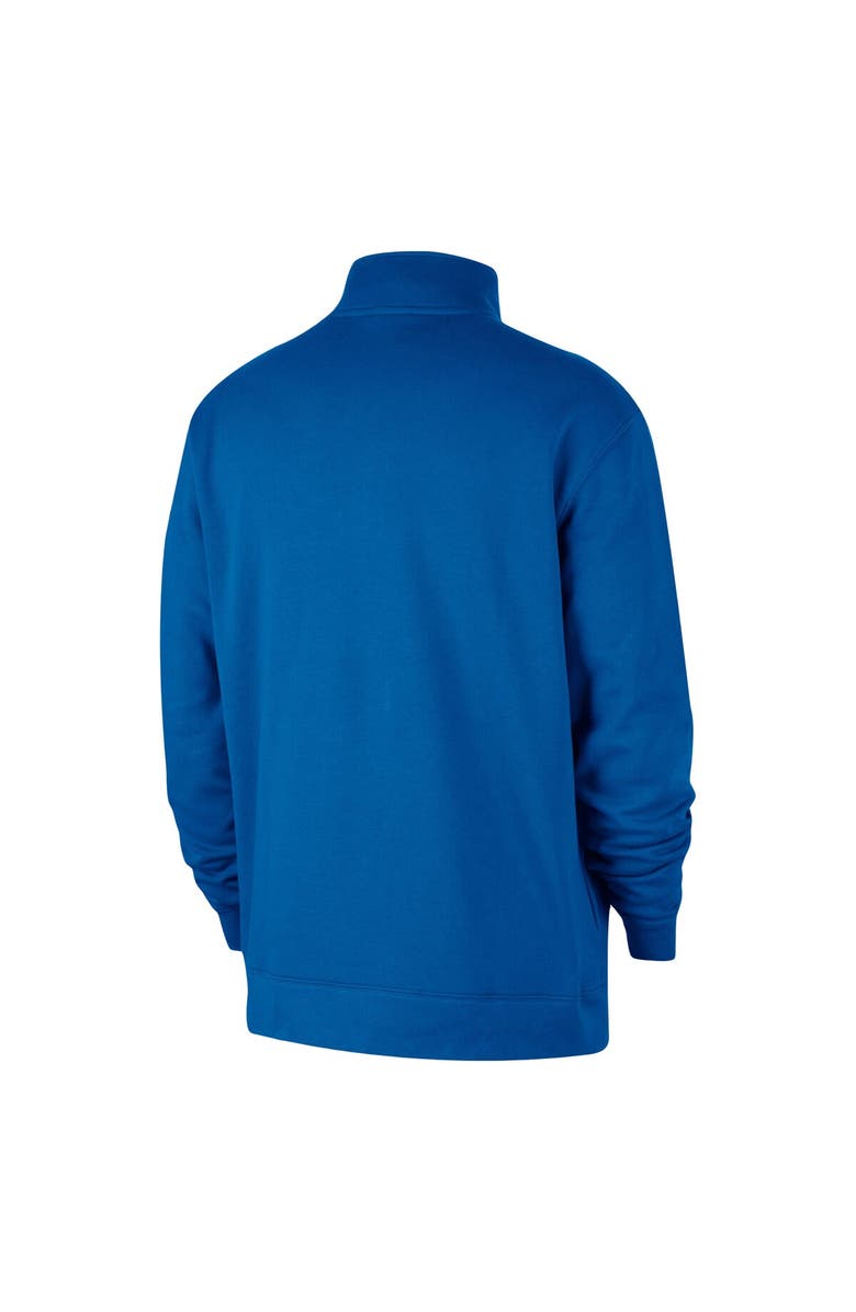 Nike Men
s Nike Royal Dallas Mavericks Courtside Club Half-Zip Jacket, Alternate, color, Royal