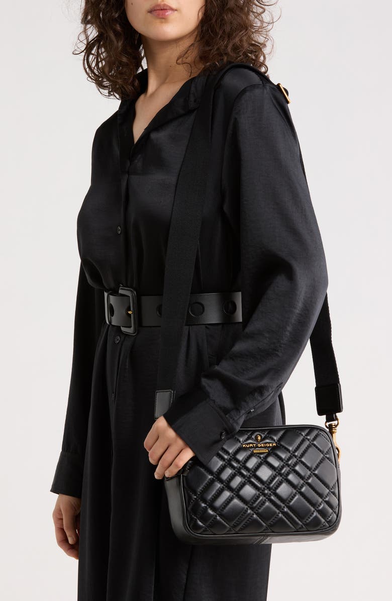 Kurt Geiger London Large Brixton Camera Crossbody Bag, Alternate, color, Black