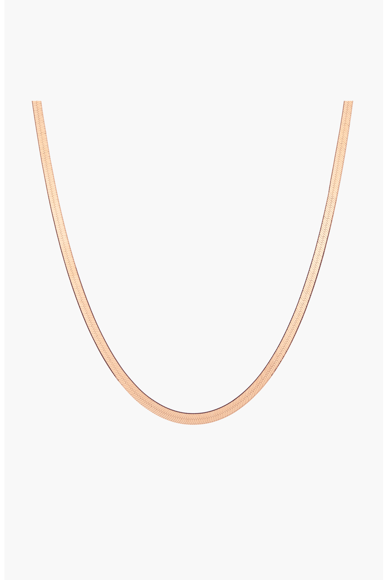 Herringbone Chain Necklace, Main, color, Rose Gold Vermeil