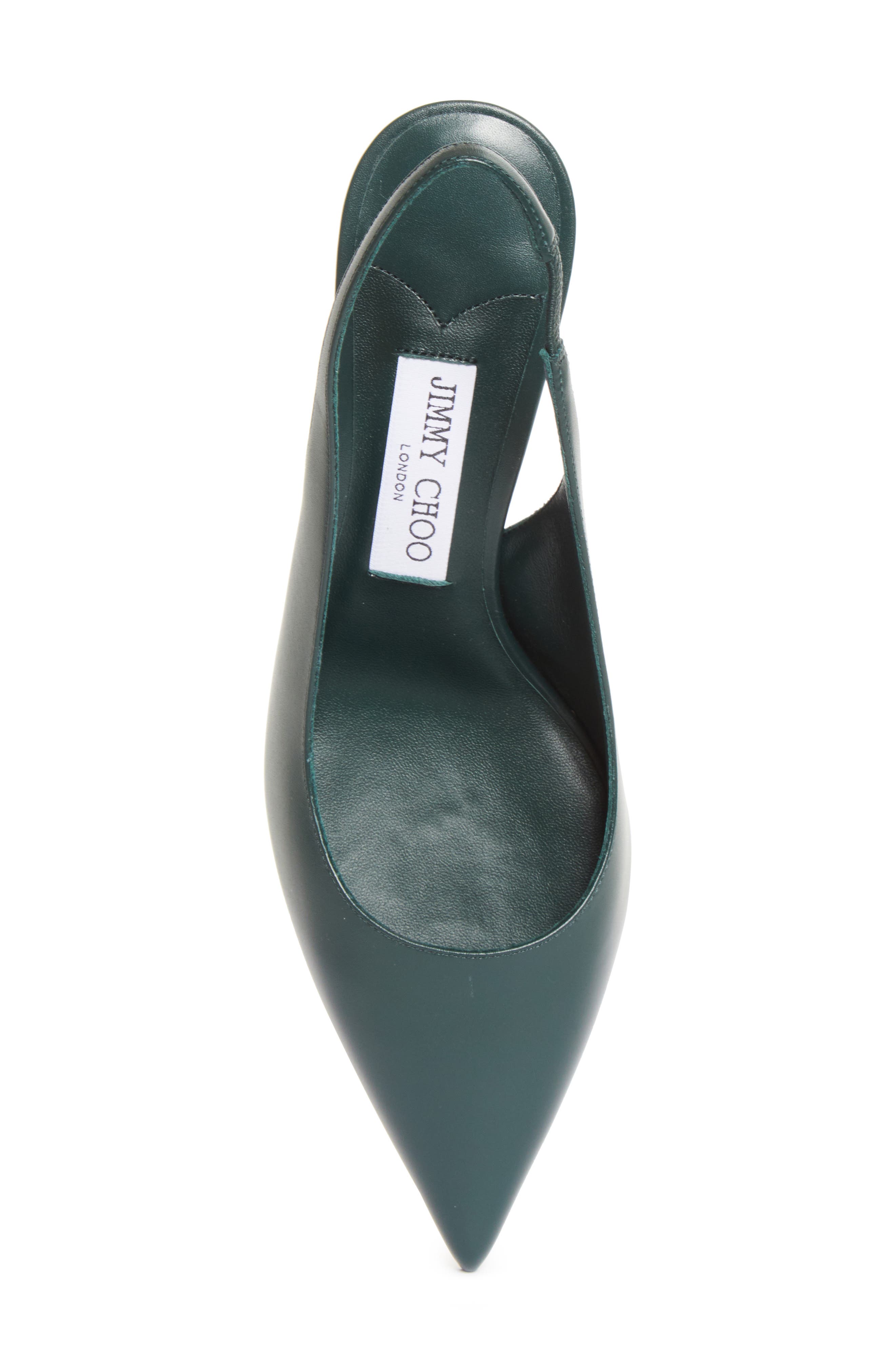 Love Pointed Toe Slingback Pump, Alternate, color, DARK GREEN