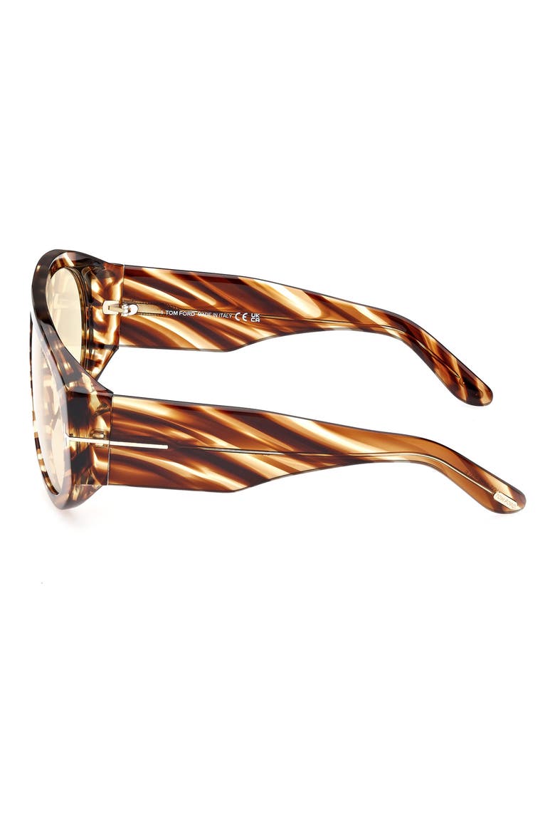 Bronson 60mm Aviator Sunglasses, Alternate, color, HAVANA/ OTHER / BROWN