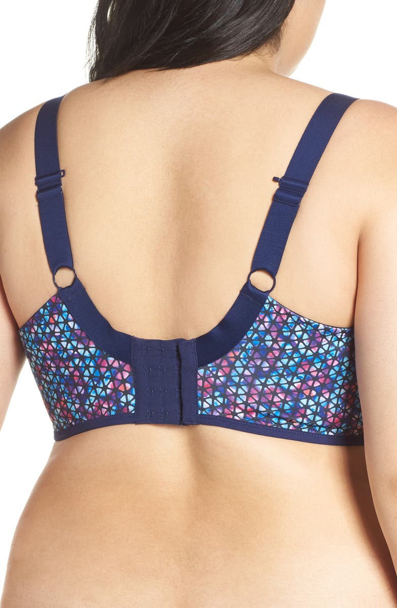 Elomi Underwire Sports Bra, Alternate, color, Neo Geo