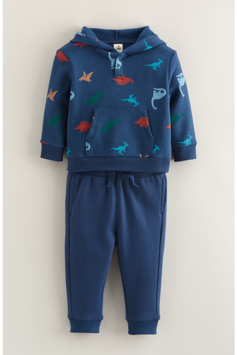 Hoodie & Joggers Set, Main, color, NAVY DINO TOSS- NAVY
