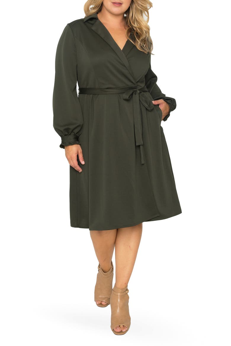 Utility Shirtdress, Alternate, color, DARK OLIVE
