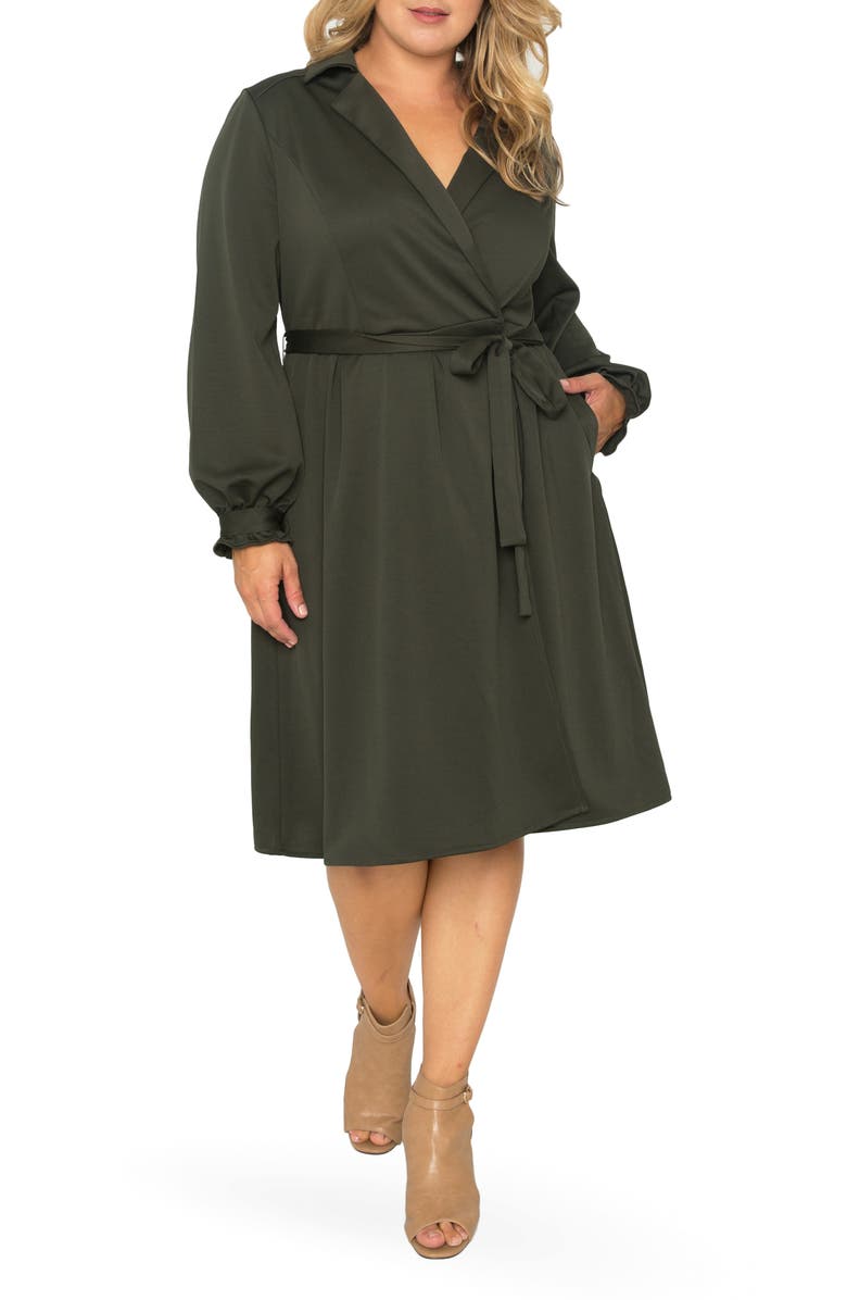Standards & Practices Utility Shirtdress, Alternate, color, Dark Olive
