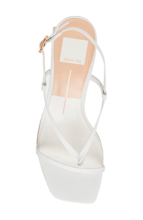 Dolce Vita Laury Strappy Sandal In True White Leather