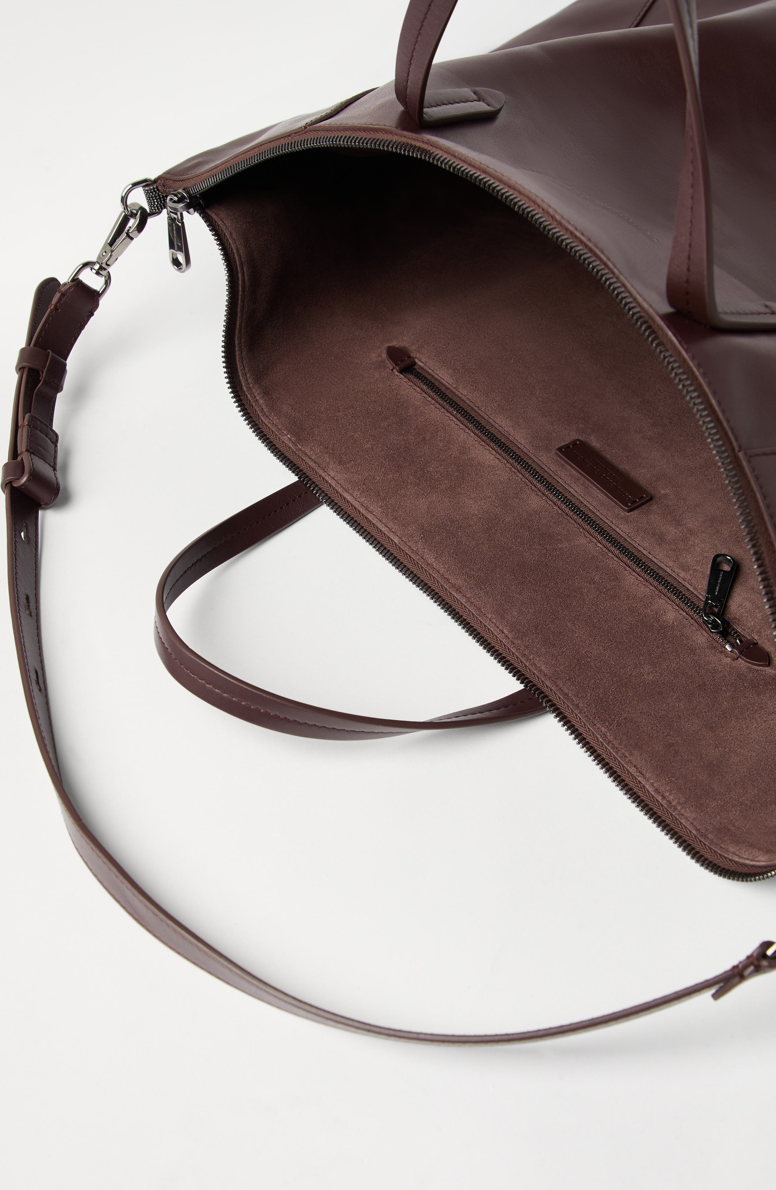 Brunello Cucinelli BC Duo large shopper bag, Alternate, color, Burgundy