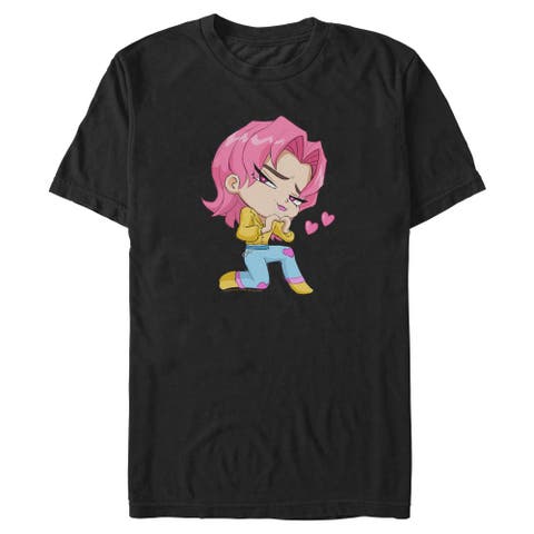 Men's KPop Demon Hunters Chibi Romance Heart  Graphic T-Shirt