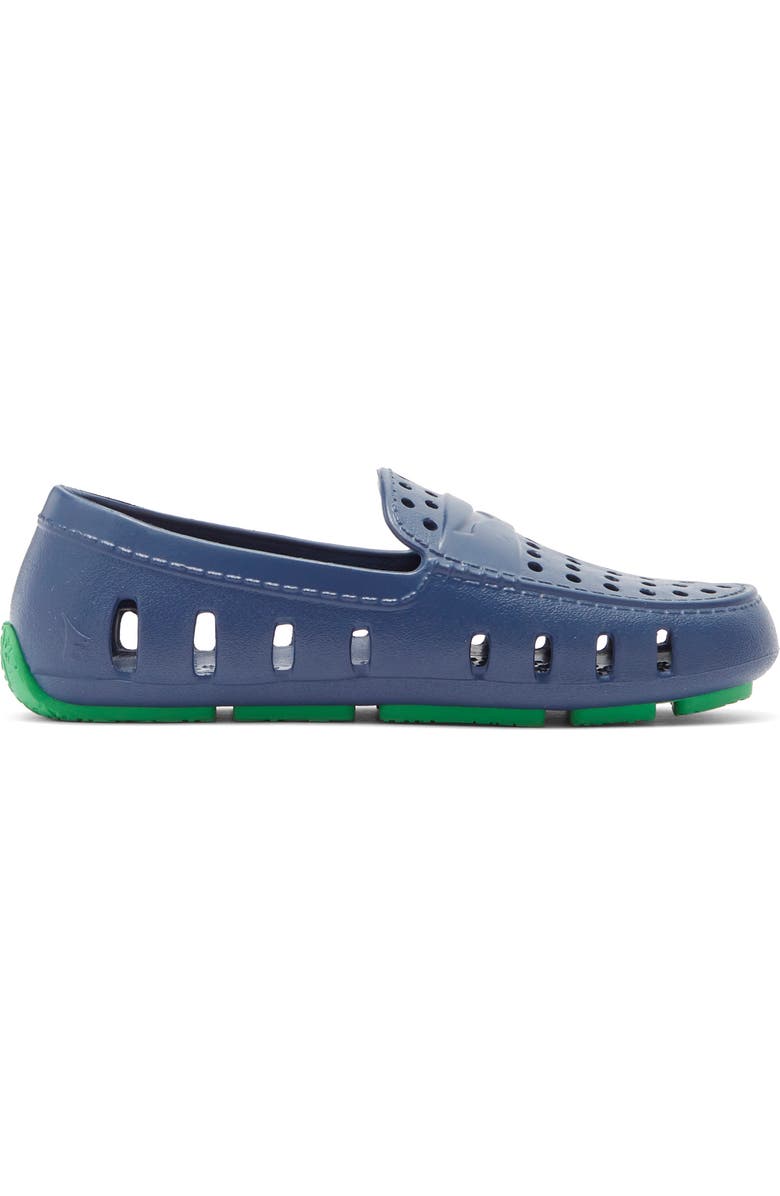 FLOAFERS Kids' Prodigy Driver Loafer, Alternate, color, Navy Peony/ Turf Green