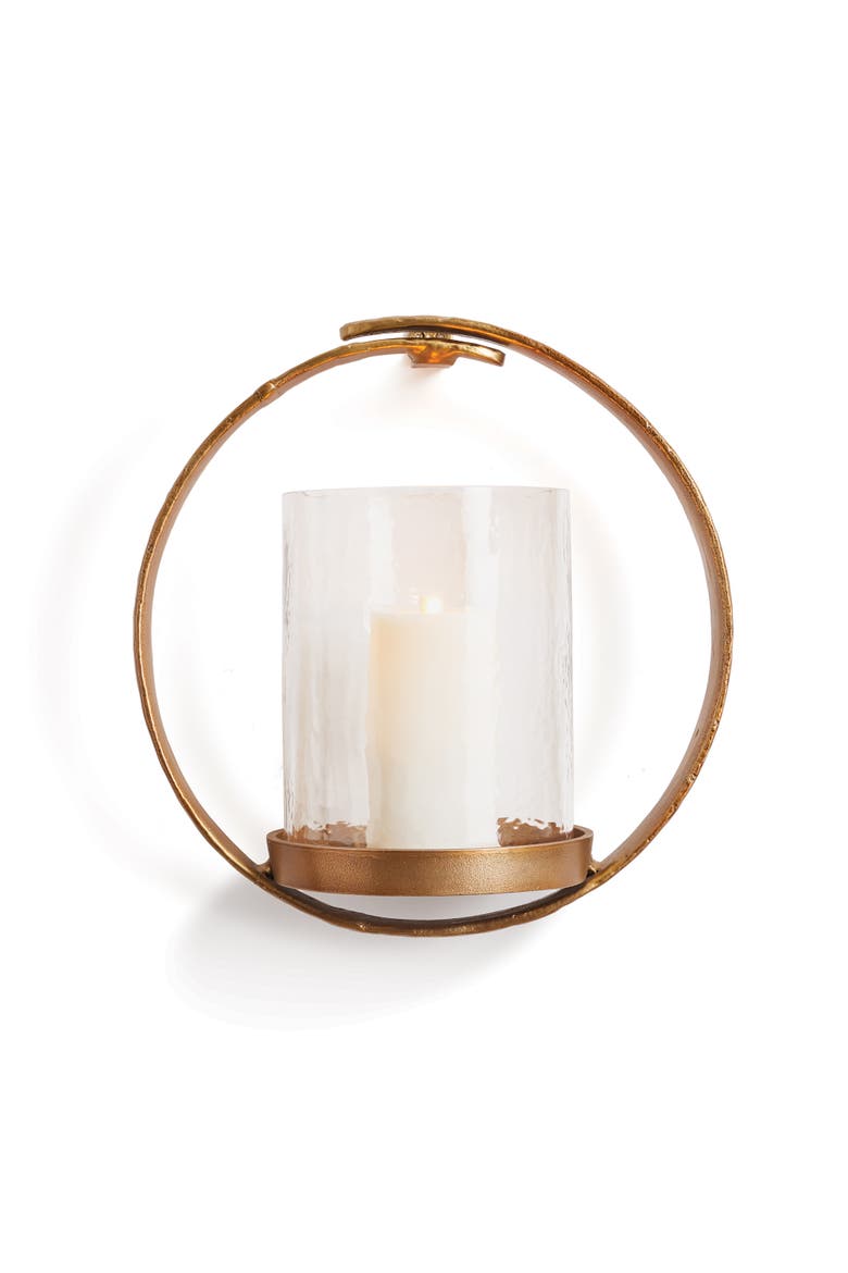 Kempton Wall Candleholder, Main, color, Gold