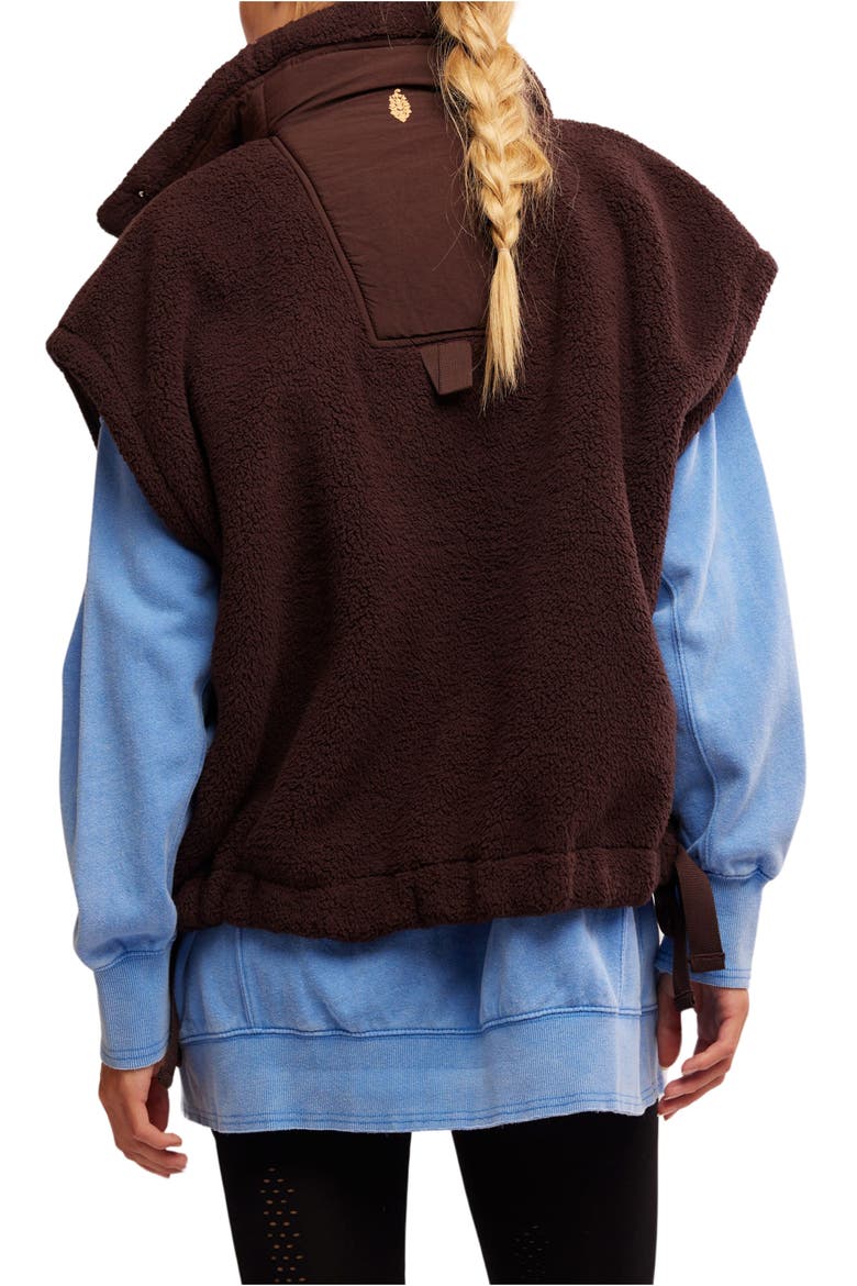 FP Movement Scout It Out Fleece Vest, Alternate, color, DARK ESPRESSO