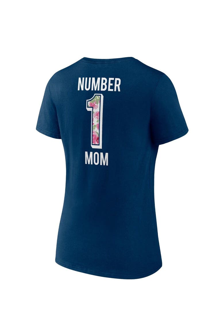 Women's Fanatics Branded Navy Chicago Bears Team Mother's Day V-Neck T-Shirt, Alternate, color, Navy
