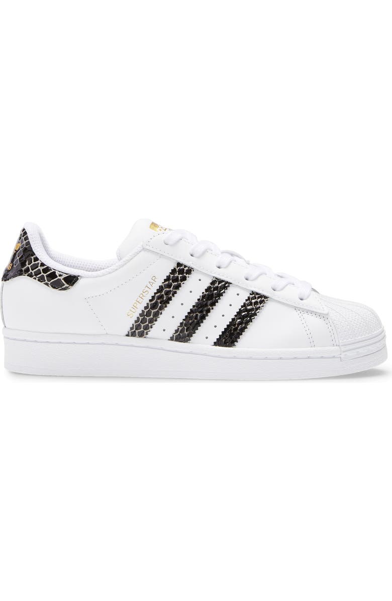 adidas Superstar Faux Snakeskin Sneaker, Alternate, color,