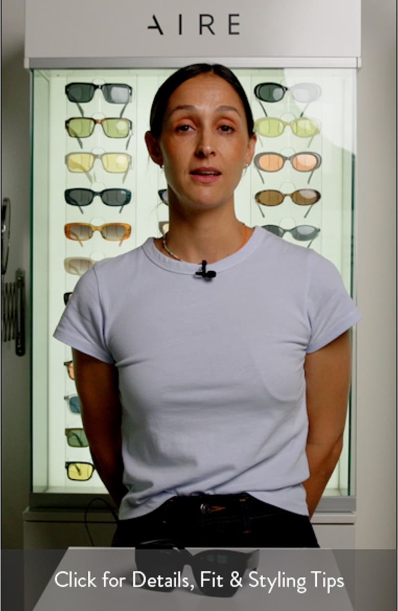 Haedus 53mm Gradient Square Sunglasses, sales video thumbnail
