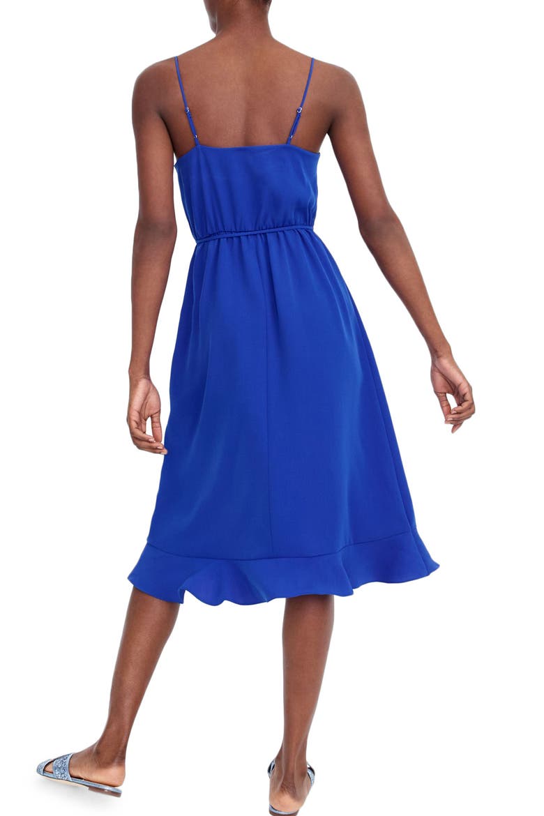 Faux Wrap Ruffle Dress, Alternate, color, BRIGHT OCEAN