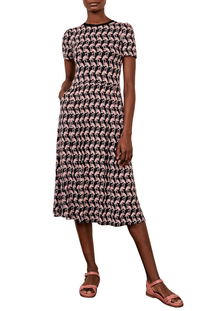Boden Lucinda Jersey Stripe Midi Dress, Main, color,