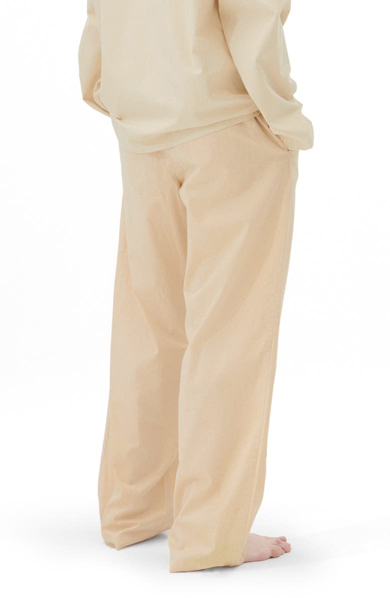 Tekla Organic Cotton Poplin Pajama Pants, Alternate, color,