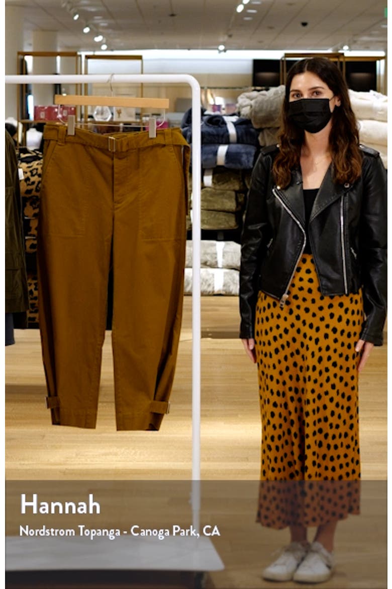 Crop Stretch Cotton Twill Pants video