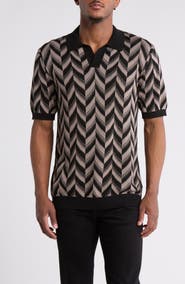 JASON WU Johnny Collar Silk & Cotton Jacquard Polo