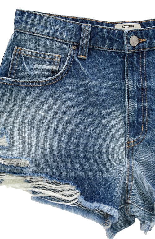 Cotton On Original Denim Short In Blue