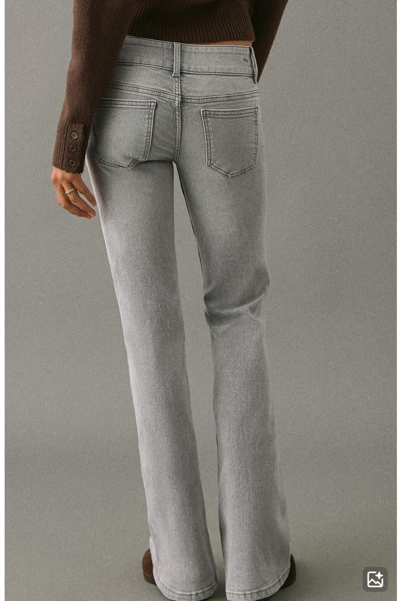 Low Rise Flare Jeans, Alternate, color, DENIM GREY